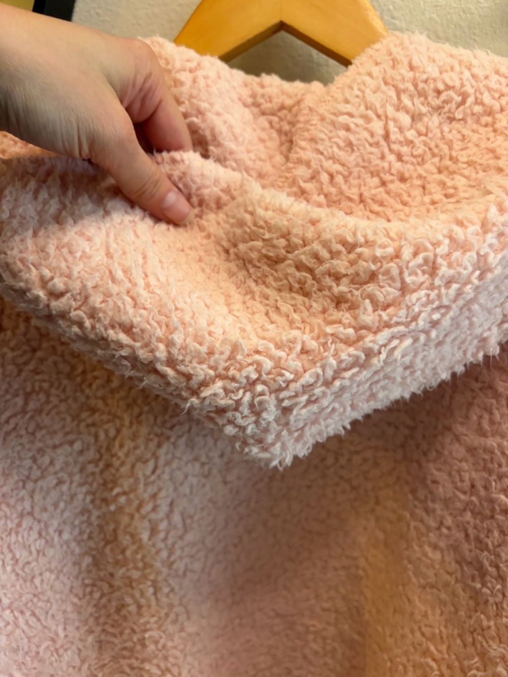 Nordic Beach Pink Sherpa Hooded Jacket Blush - Picture 7 of 7